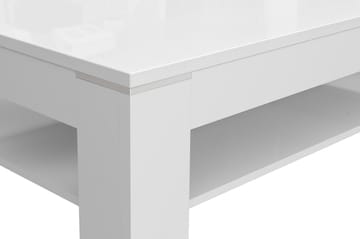 Perkhill Soffbord 120 cm med Förvaring Hylla - Vit - Möbler - Bord & matgrupper - Soffbord