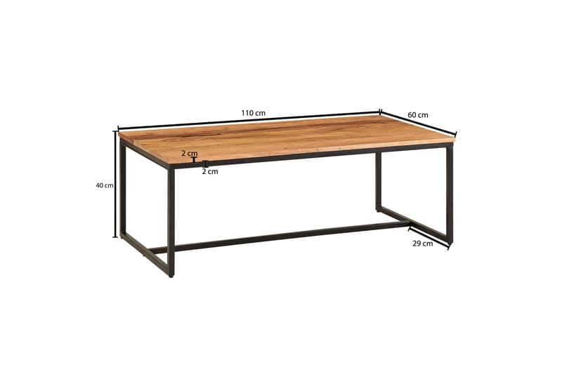 Philly Soffbord 110 cm Rektangulär - Natur - Möbler - Bord & matgrupper - Soffbord