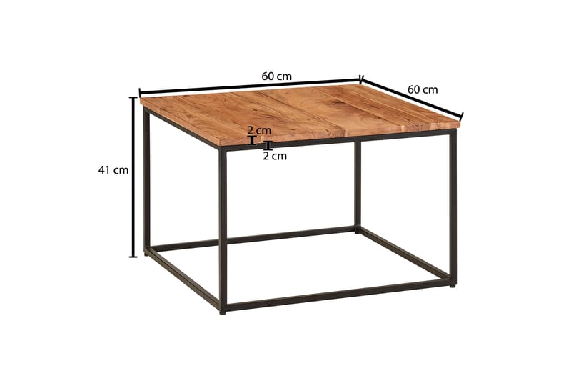Philly Soffbord 60 cm Fyrkantig - Natur - Möbler - Bord & matgrupper - Soffbord