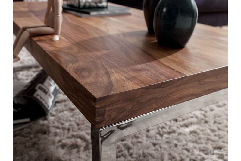 Plessey Soffbord 120 cm - Massivt Trä/Krom - Möbler - Bord & matgrupper - Soffbord