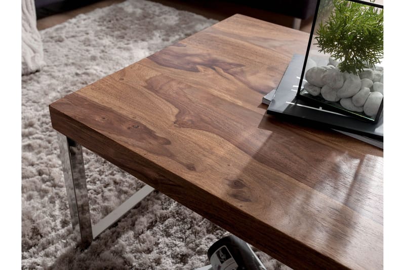 Plessey Soffbord 120 cm - Massivt Trä/Krom - Möbler - Bord & matgrupper - Soffbord