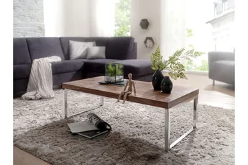 Plessey Soffbord 120 cm - Massivt Trä/Krom - Möbler - Bord & matgrupper - Soffbord