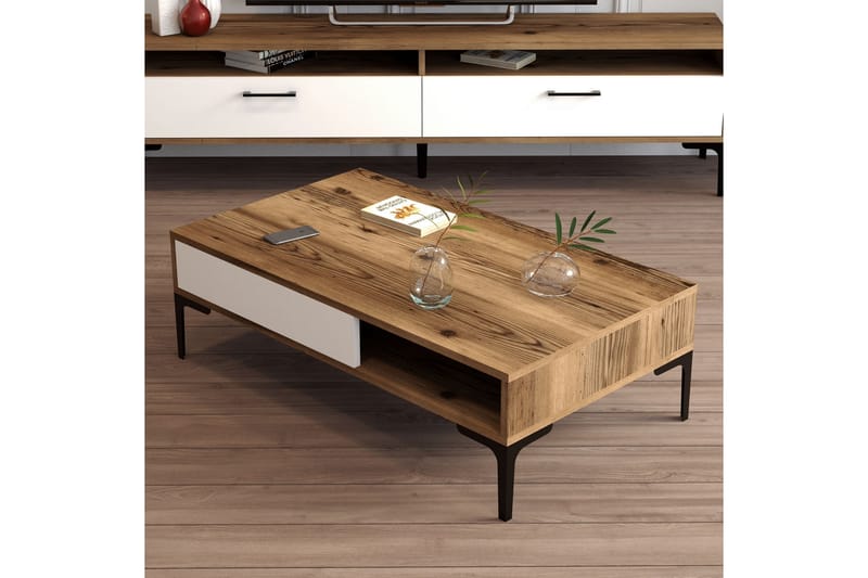 Poko Soffbord 105x32,6x105 cm - Brun - Möbler - Bord & matgrupper - Soffbord