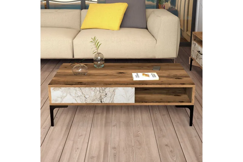 Poko Soffbord 105x32,6x105 cm - Brun - Möbler - Bord & matgrupper - Soffbord