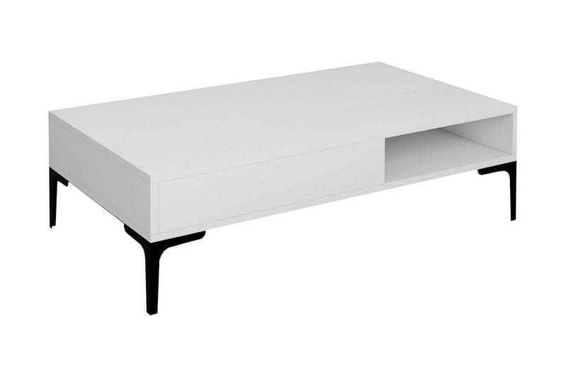 Poko Soffbord 105x32,6x105 cm - Vit - Soffbord
