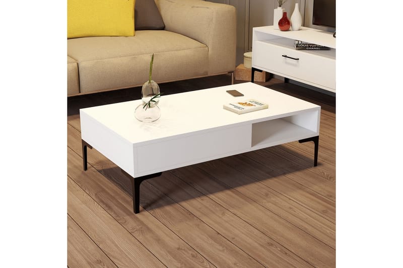 Poko Soffbord 105x32,6x105 cm - Vit - Möbler - Bord & matgrupper - Soffbord