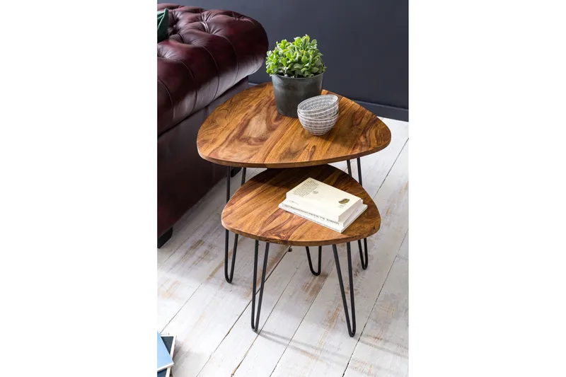 Portuondo Satsbord 2-pack 60 cm - Trä/natur - Möbler - Bord & matgrupper - Soffbord