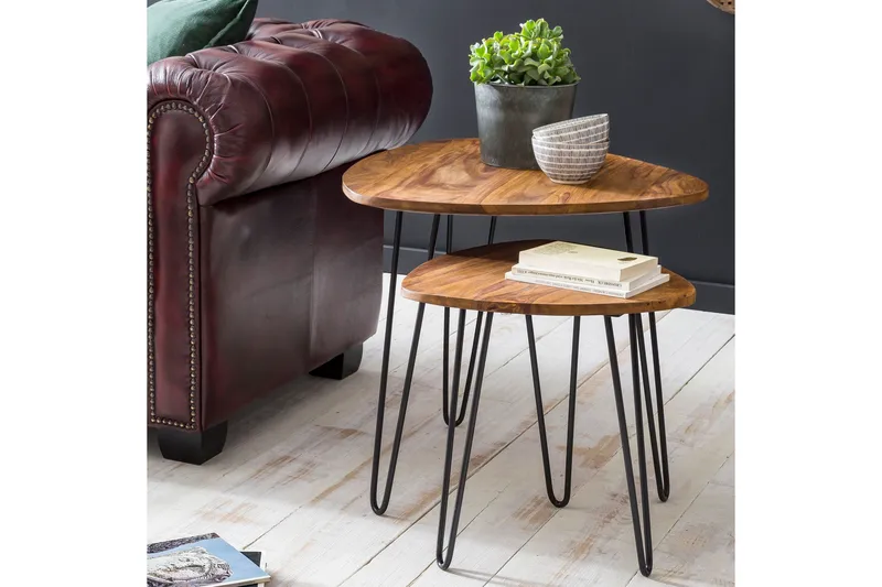 Portuondo Satsbord 2-pack 60 cm - Trä/natur - Möbler - Bord & matgrupper - Soffbord