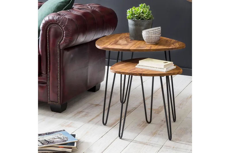 Portuondo Satsbord 2-pack 60 cm - Trä/natur - Möbler - Bord & matgrupper - Soffbord