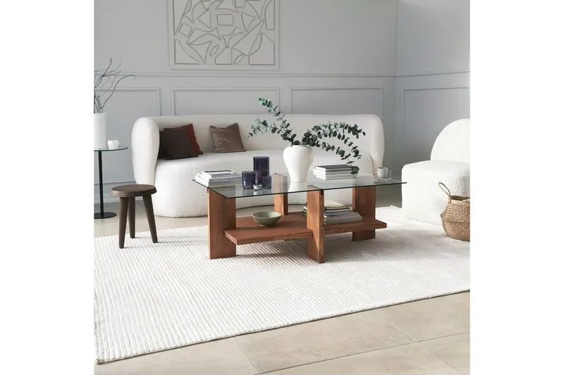 Puijas Soffbord 105x40x105 cm - Brun - Möbler - Bord & matgrupper - Soffbord