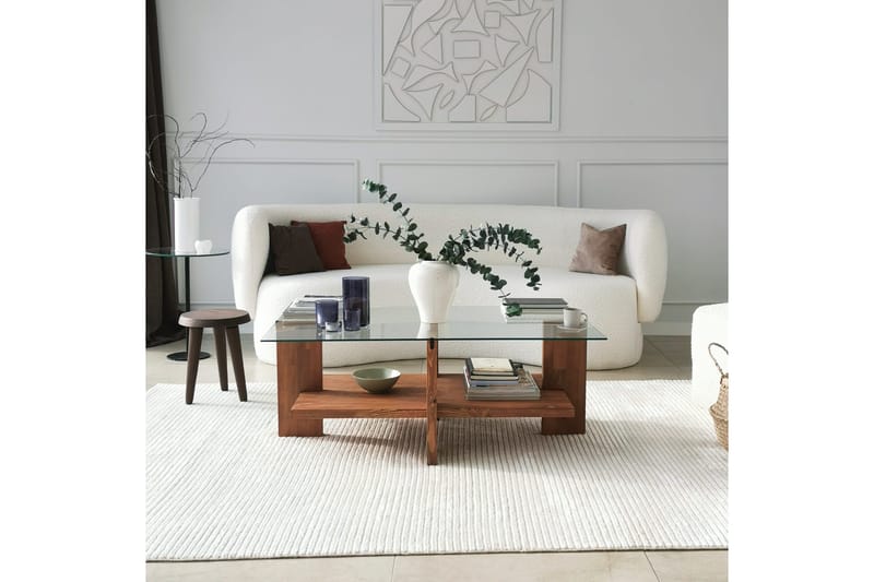 Puijas Soffbord 105x40x105 cm - Brun - Möbler - Bord & matgrupper - Soffbord