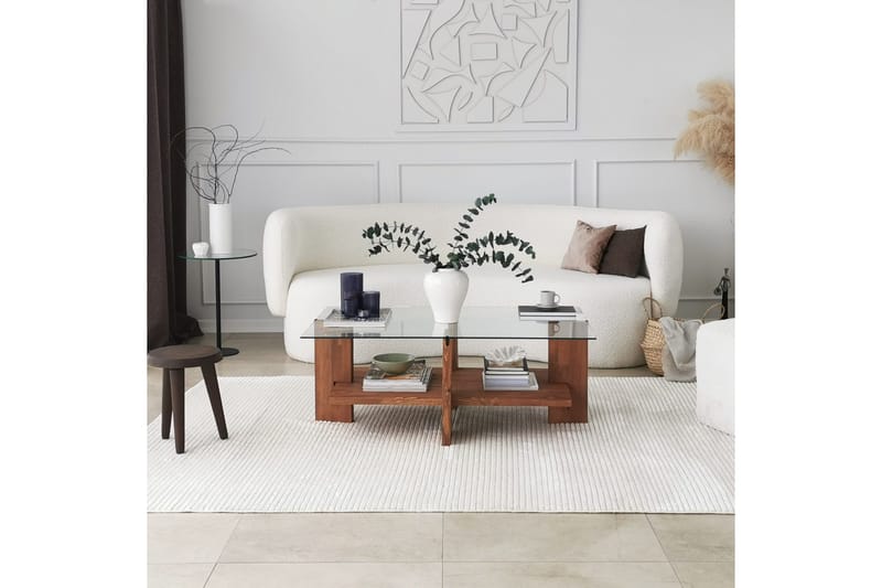 Puijas Soffbord 105x40x105 cm - Brun - Möbler - Bord & matgrupper - Soffbord