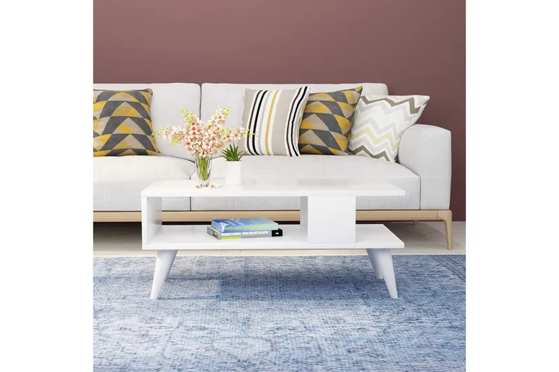 Puijas Soffbord 90x40x90 cm - Vit - Möbler - Bord & matgrupper - Soffbord