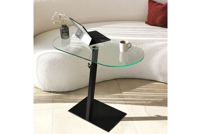Puntoz Soffbord 70x35x70 cm Oval - Svart - Möbler - Bord & matgrupper - Soffbord