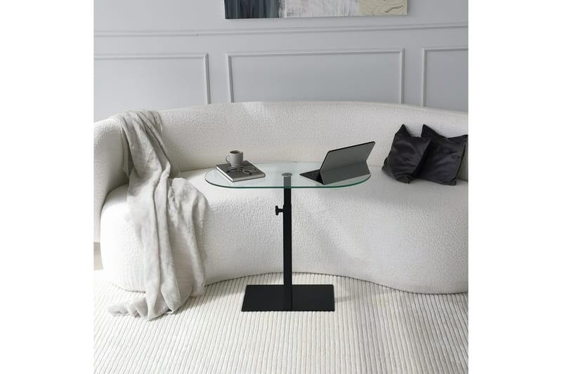 Puntoz Soffbord 70x35x70 cm Oval - Svart - Möbler - Bord & matgrupper - Soffbord