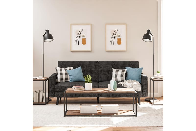 Quincy Soffbord 125x52 cm Mörkbrun - Dorel Home - Möbler - Bord & matgrupper - Soffbord