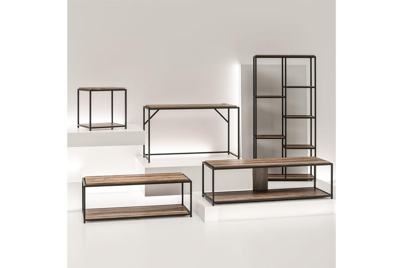 Quincy Soffbord 125x52 cm Mörkbrun - Dorel Home - Möbler - Bord & matgrupper - Soffbord