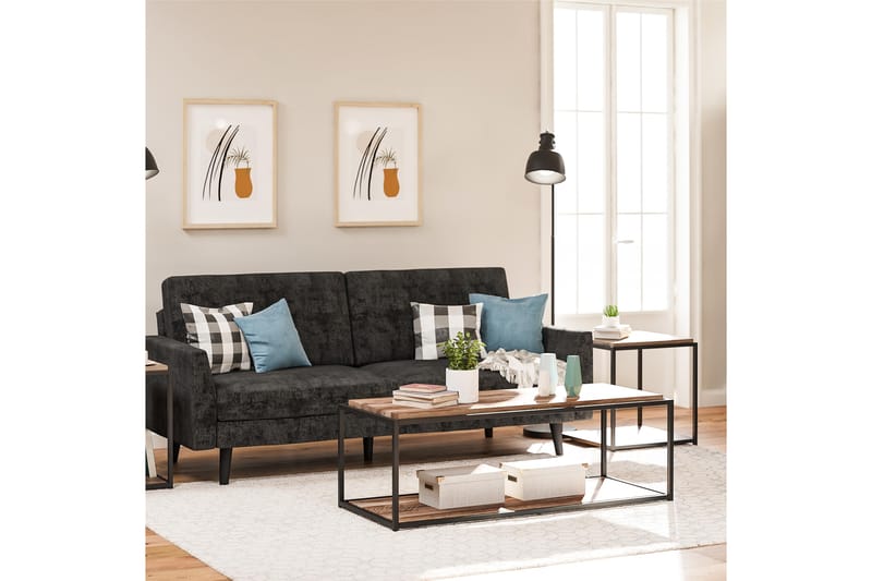 Quincy Soffbord 125x52 cm Mörkbrun - Dorel Home - Möbler - Bord & matgrupper - Soffbord