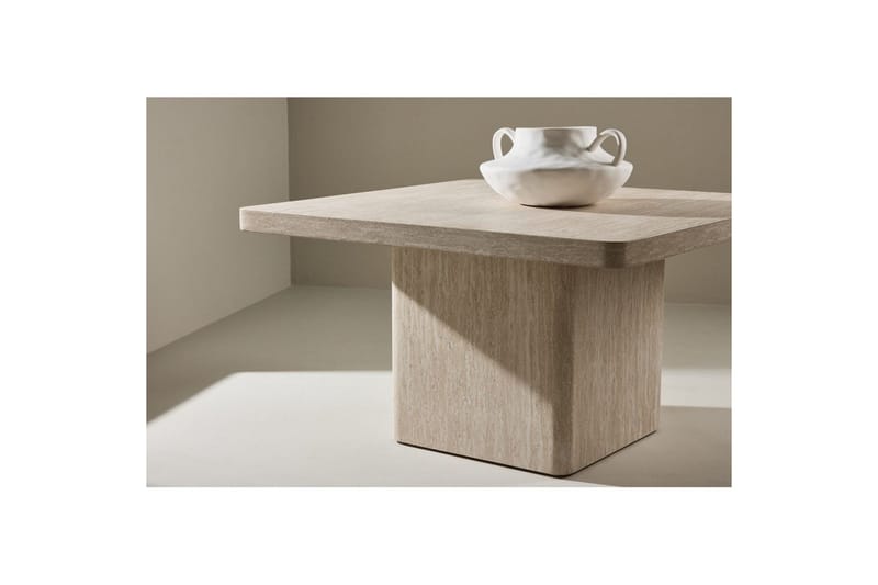 Soffbord Qvart - Beige, 80x80x46 - Möbler - Bord & matgrupper - Soffbord