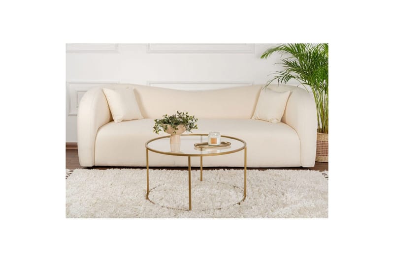 Soffbord Rikiya Guldtransparent - Guldtransparent - Möbler - Bord & matgrupper - Soffbord