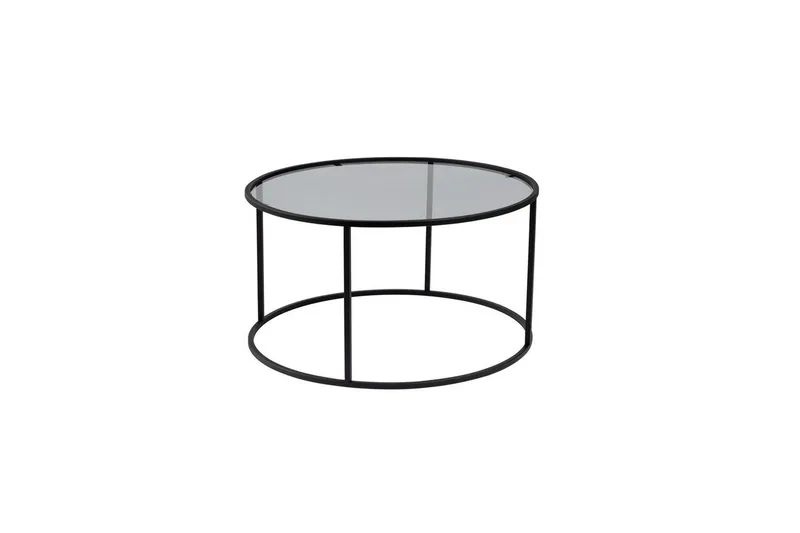 Soffbord Rikiya Svart Grå, Svart Grå