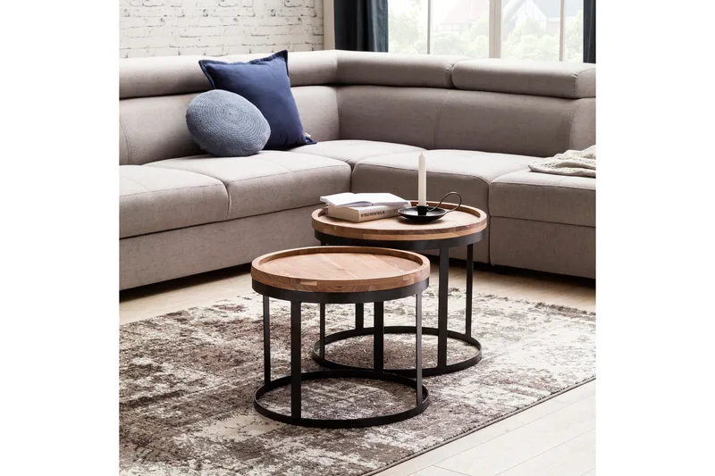 Risien Satsbord 2-pack - Trä/natur - Möbler - Bord & matgrupper - Soffbord