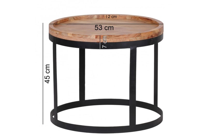 Risien Satsbord 2-pack - Trä/natur - Möbler - Bord & matgrupper - Soffbord