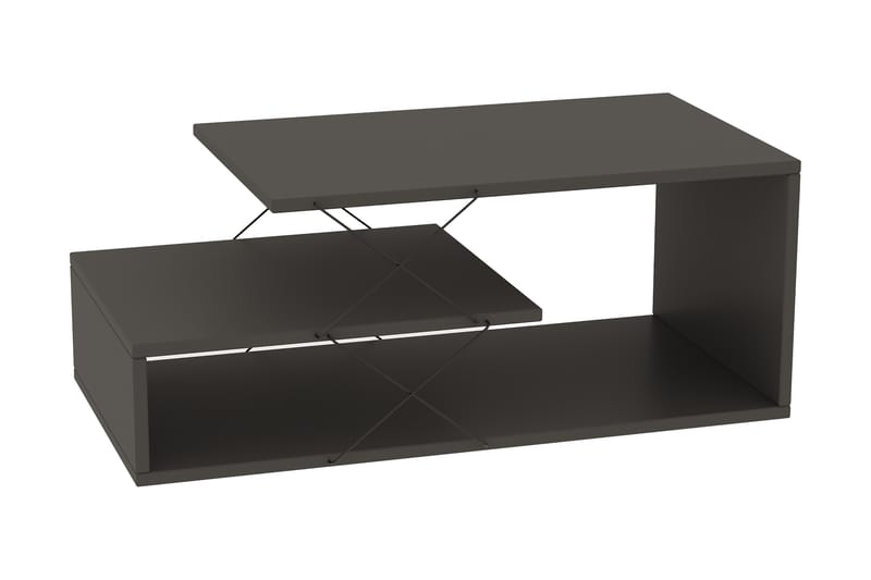 Riyana Soffbord 100 cm med Förvaring Hylla - Antracit/Svart - Möbler - Bord & matgrupper - Soffbord
