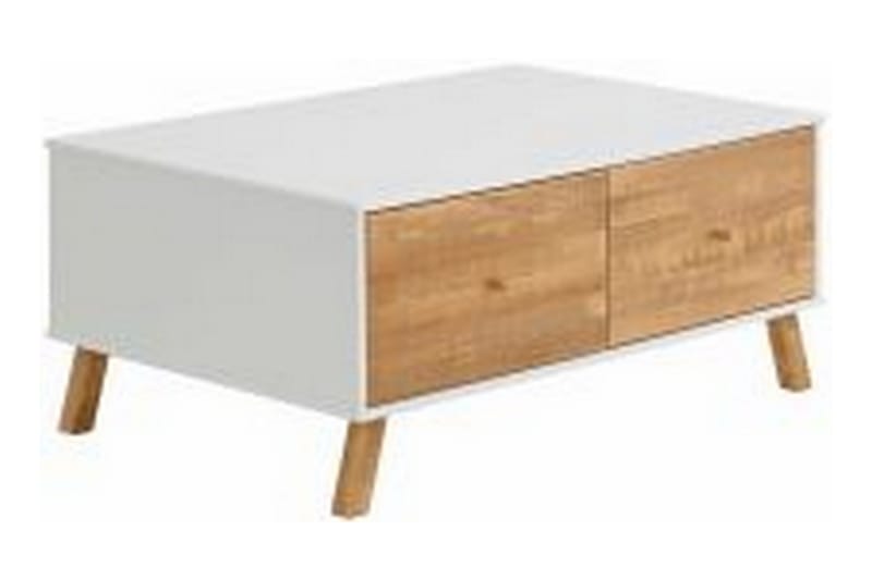 Ronith Soffbord 100 cm - Vit/Natur - Möbler - Bord & matgrupper - Soffbord