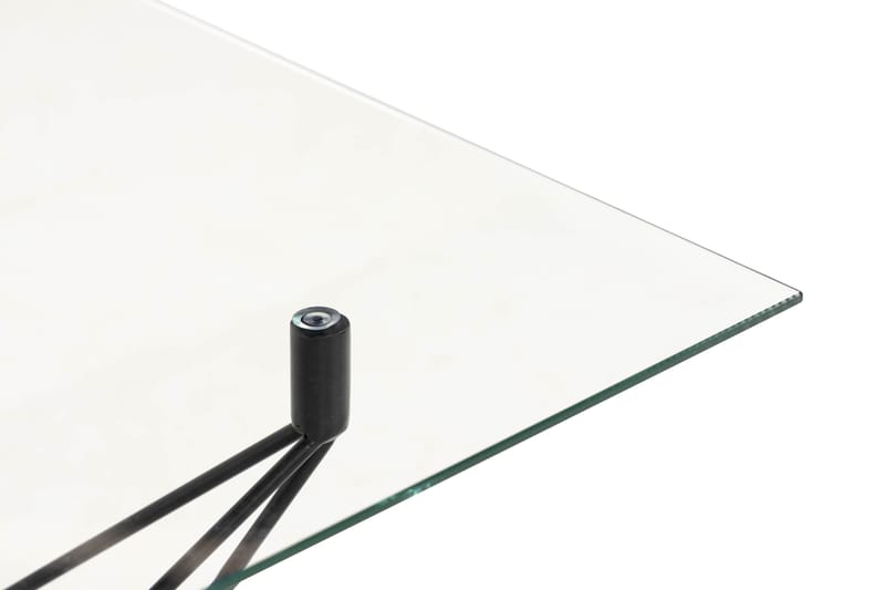 Roxbury Soffbord 120 cm - Glas/Svart - Soffbord