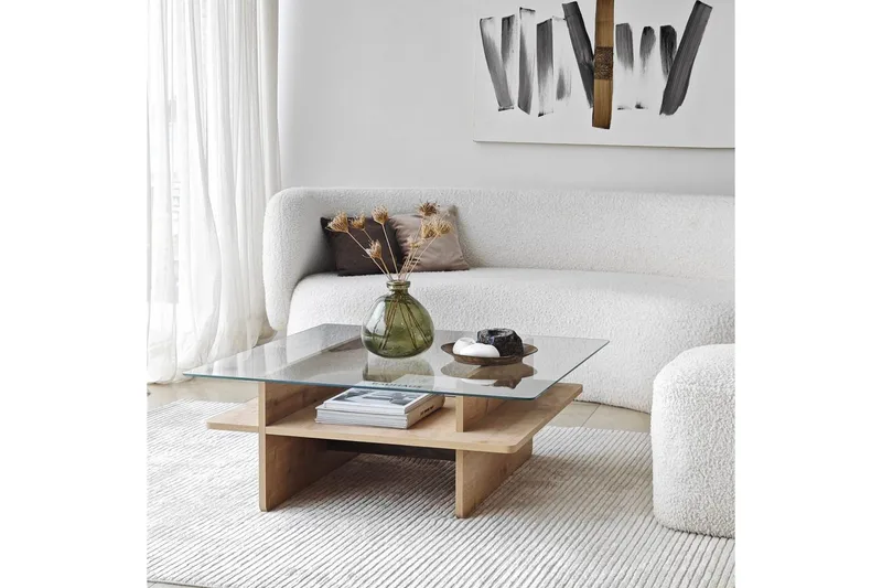 Soffbord Rubby Fyrkant Sudamal / Transparent - Sudamal / Transparent - Möbler - Bord & matgrupper - Soffbord