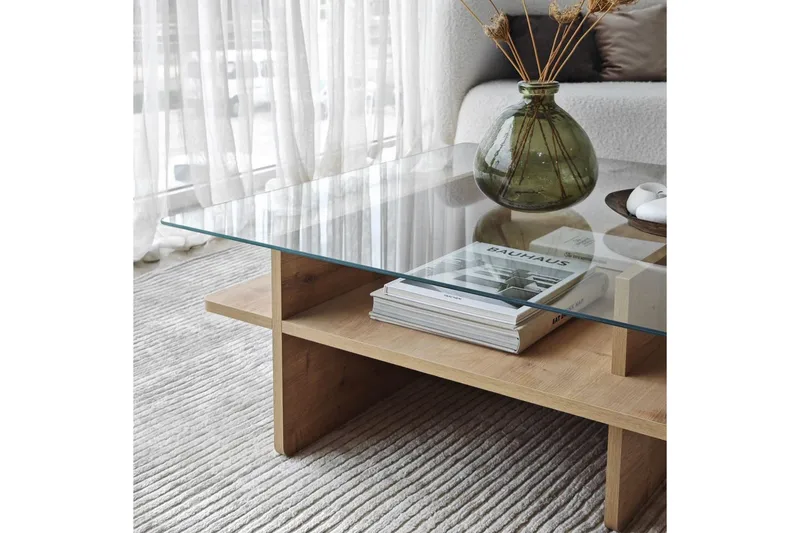 Soffbord Rubby Fyrkant Sudamal / Transparent - Sudamal / Transparent - Möbler - Bord & matgrupper - Soffbord