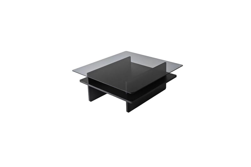 Soffbord Rubby Fyrkant Svart / Rök, Svart / Rök