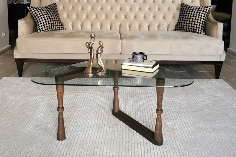 Sabani Soffbord 96 cm Trekantig, Valnötsbrun