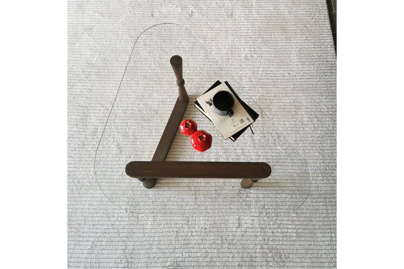 Sabani Soffbord 96 cm Trekantig - Valnötsbrun - Möbler - Bord & matgrupper - Soffbord