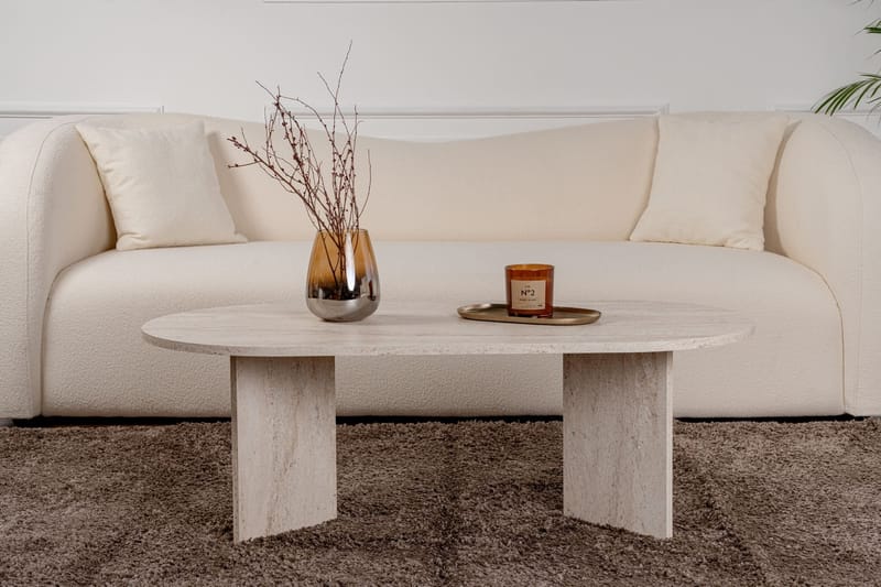 Soffbord Sable 119 x 60 cm - Travertin - Möbler - Bord & matgrupper - Soffbord