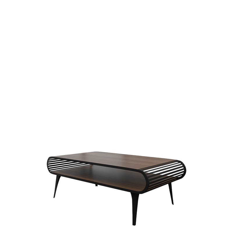 Salvaris Soffbord 120 cm - Svart med brun bordsskiva - Möbler - Bord & matgrupper - Soffbord