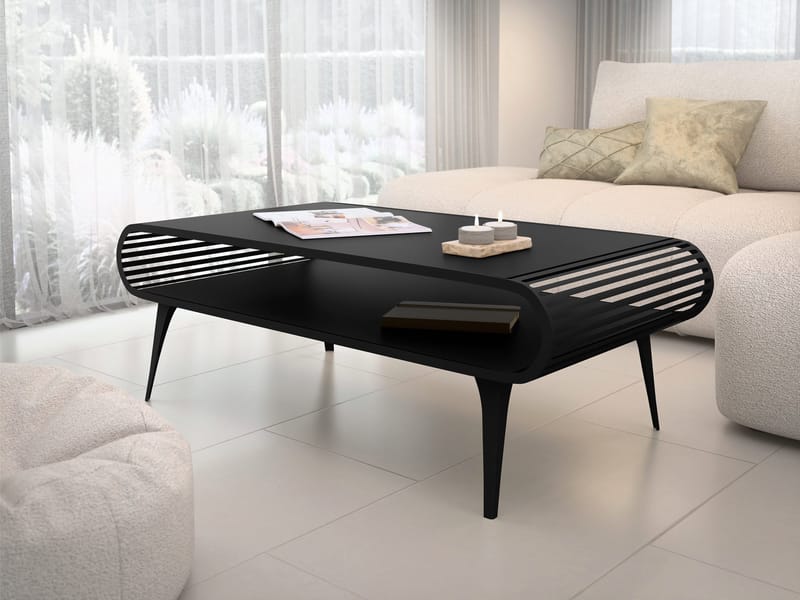 Salvaris Soffbord 120 cm - Svart - Möbler - Bord & matgrupper - Soffbord