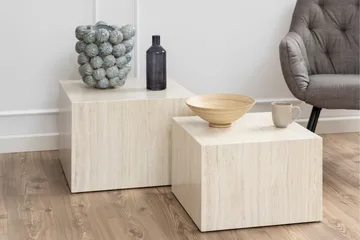 Samon Soffbord 58x58 cm - Beige - Möbler - Bord & matgrupper - Soffbord