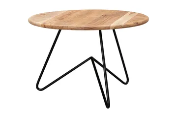 Sampietro Soffbord 60 cm Runt - Akacia/svart - Möbler - Bord & matgrupper - Soffbord