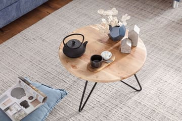 Sampietro Soffbord 60 cm Runt - Akacia/svart - Möbler - Bord & matgrupper - Soffbord