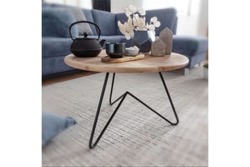 Sampietro Soffbord 60 cm Runt - Akacia/svart - Möbler - Bord & matgrupper - Soffbord