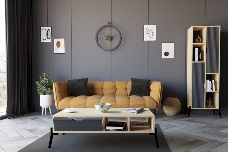 Sapphira Soffbord 100x28,2x100 cm - Blå - Soffbord