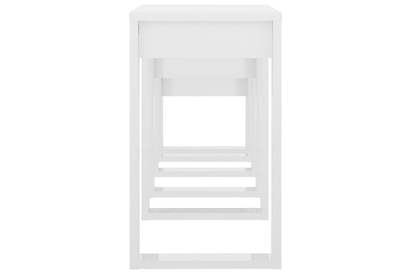 Satsbord 3 st vit högglans spånskiva - Vit - Soffbord - Satsbord