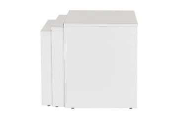 Satsbord 55 cm Stapelbart Rektangulärt Soffbord i Trä - Vit - Möbler - Bord & matgrupper - Soffbord