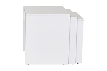 Satsbord 55 cm Stapelbart Rektangulärt Soffbord i Trä - Vit - Möbler - Bord & matgrupper - Soffbord