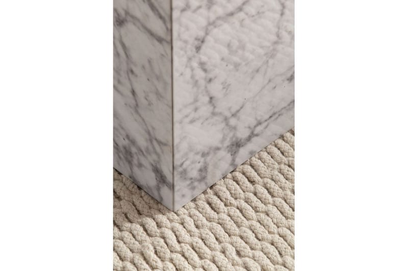 Satsbord Wohnling Set om 2 MONOBLOC högglans triangulär, modern stil Marmor, Vit - Marmor, Vit - Möbler - Bord & matgrupper - Soffbord