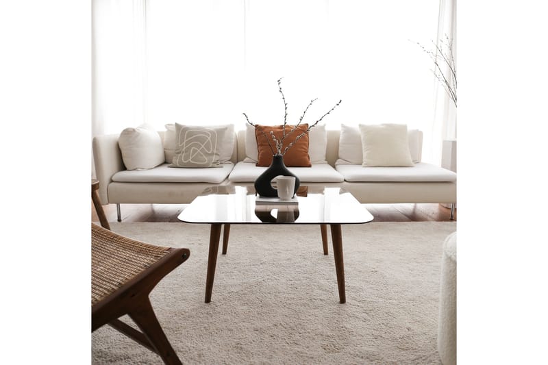 Selter Soffbord 80 cm - Brons/Glas - Möbler - Bord & matgrupper - Soffbord