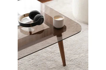 Selter Soffbord 80 cm - Brons/Glas - Möbler - Bord & matgrupper - Soffbord