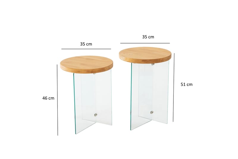 Serenity Soffbord 35 cm - Ek - Möbler - Bord & matgrupper - Soffbord